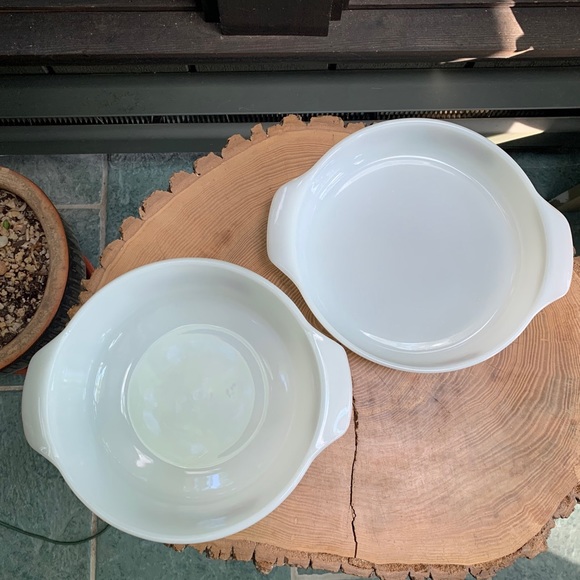 Anchor Hocking Fire King 437 1.5 Qt & 429 Casseroles w Lid Natures Bounty Fruit - Picture 5 of 10